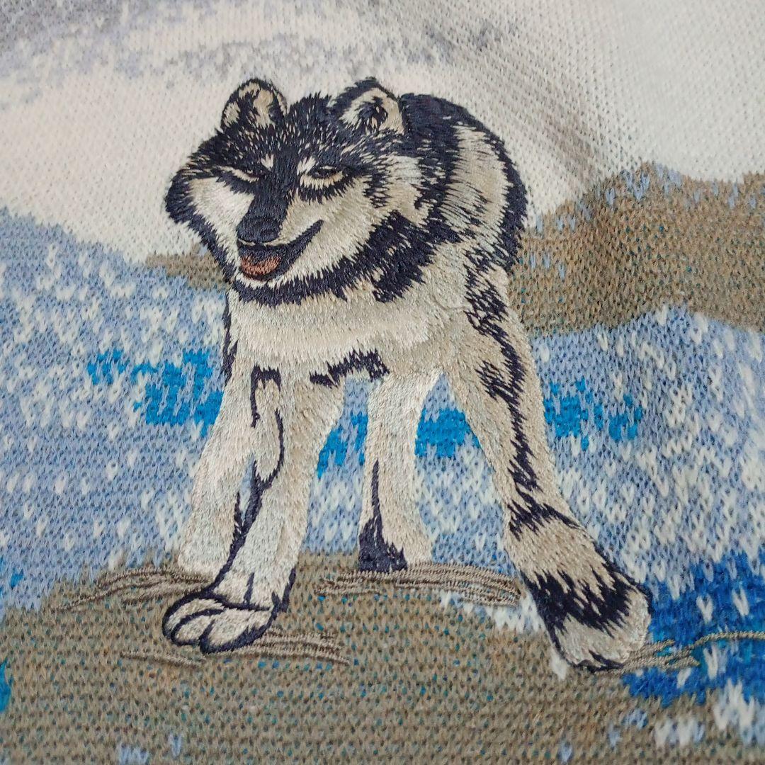 チャーミーおまとめページ　シベリアンハスキー　セーター　Lサイズ2種類