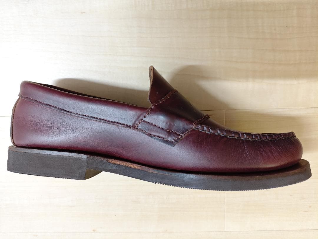 ラッセルモカシン ローファー 8 EE バーガンディー