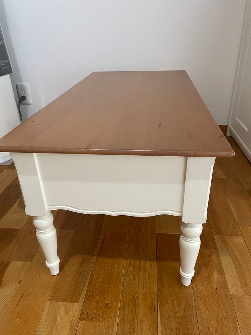 クラシックデザイン ローテーブル ホワイト