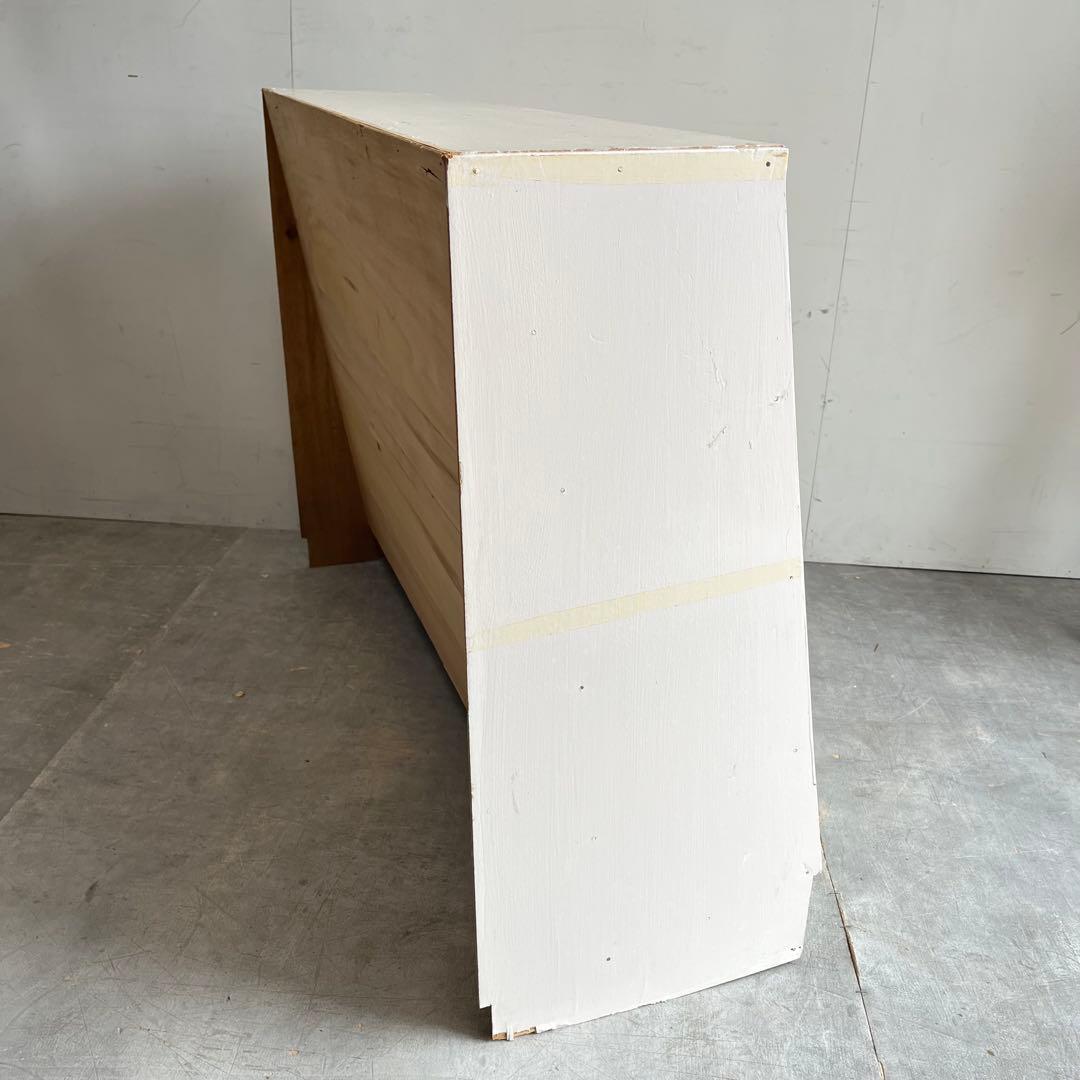 ヴィンテージ シャビー 本棚 チェスト 棚 飾り棚 ホワイト レトロ