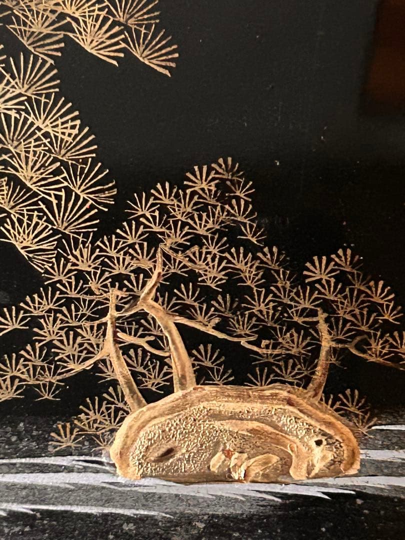 蒔絵風景画文箱