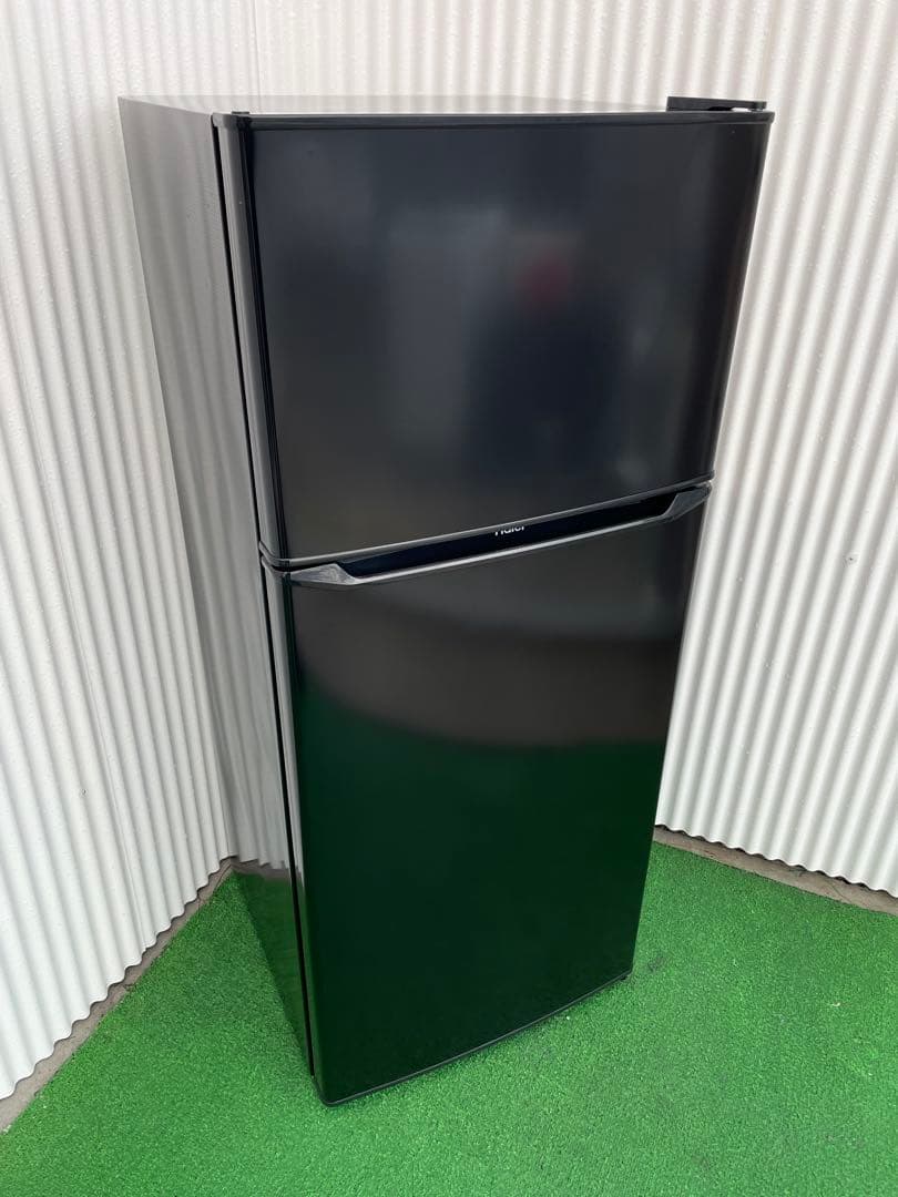 925 ハイアール 130L ブラック 2ドア冷蔵庫 スリム幅 一人暮らし 単身