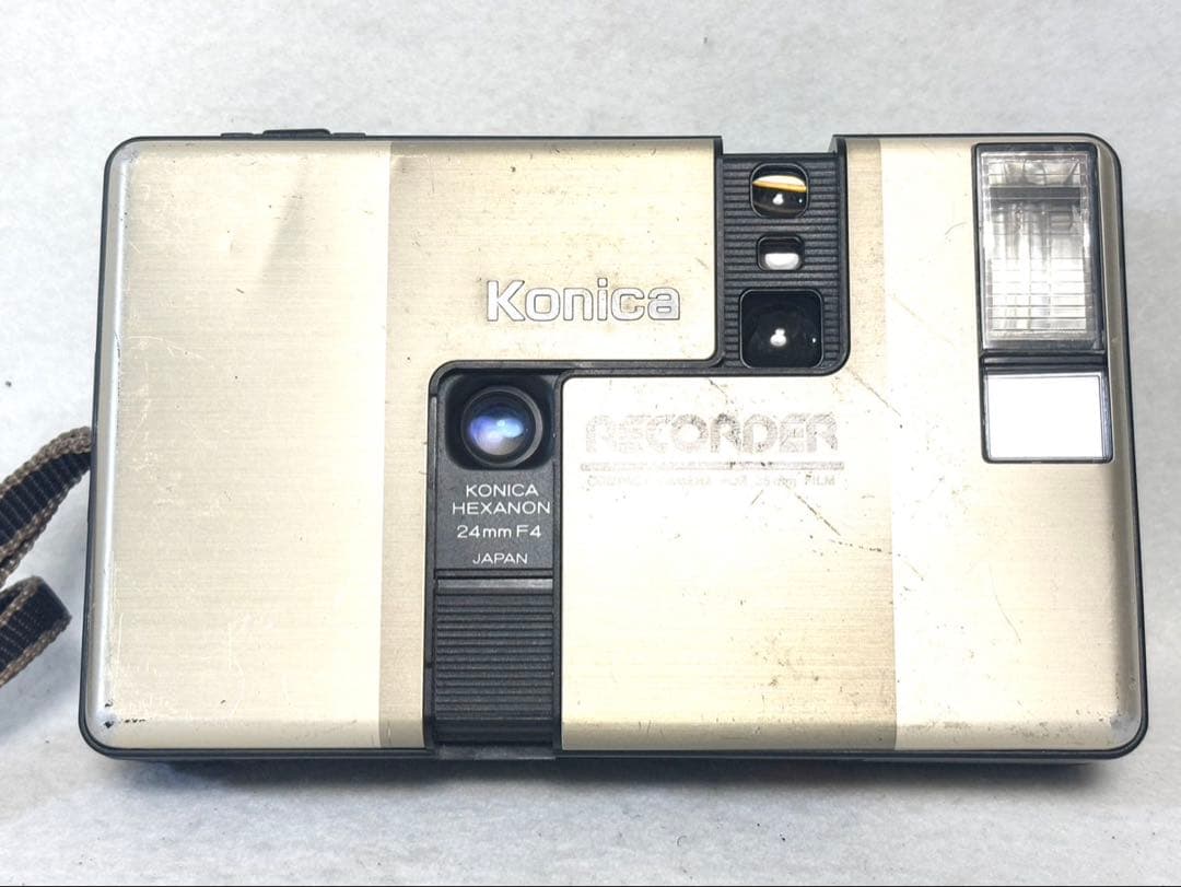 【動作品 希少】Konica RECORDER AUTO FOCUS ゴールド