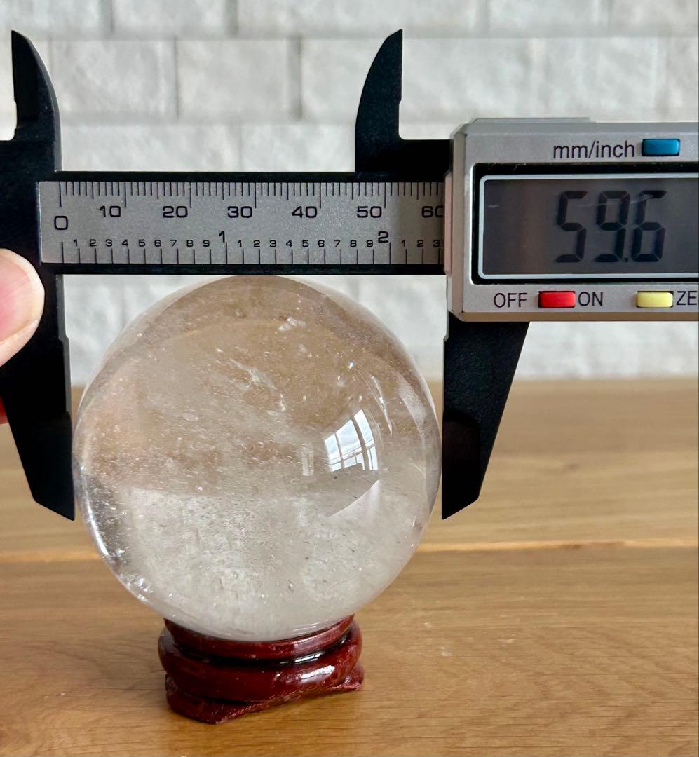 水晶　丸玉　スフィア✨　59.6㎜
