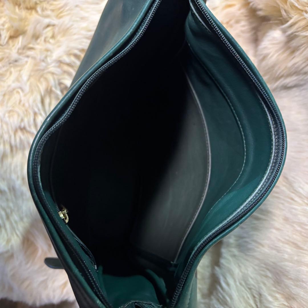 希少OLD COACH　オールドコーチ／USA製緑ショルダーバッグ0620301