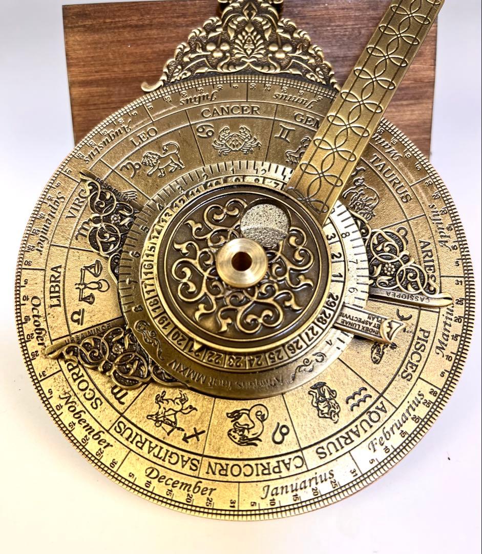 【ノクターナル】　古代天文観測器具　夜間の時間測定　星の時計　置物　古代のロマン