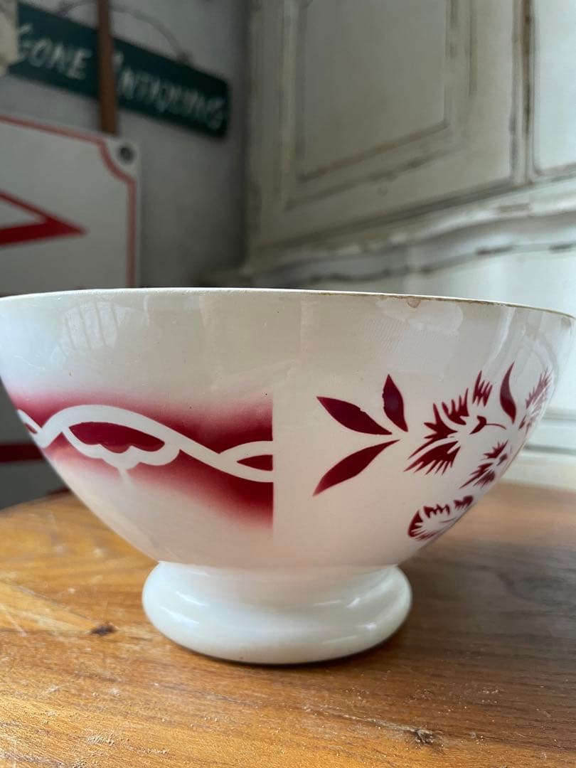 あーちゃんアンティーク　カフェオレボウル　ディゴワン　サルグミンヌ　薔薇