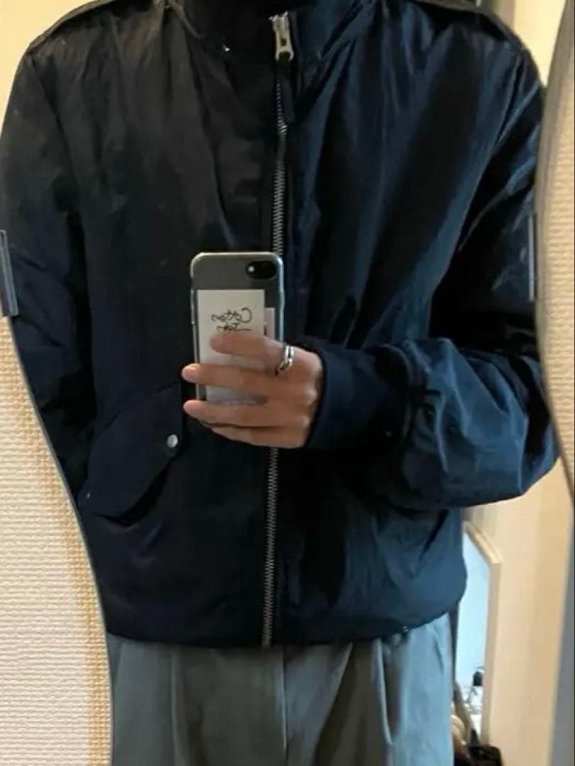 希少 00s Stone  ナイロンジャケット ガーメントダイ 中綿