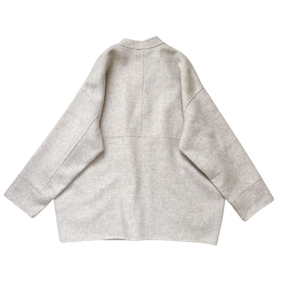 URBAN RESEARCH DOORS　ウールミドルガウンコート　ベージュ