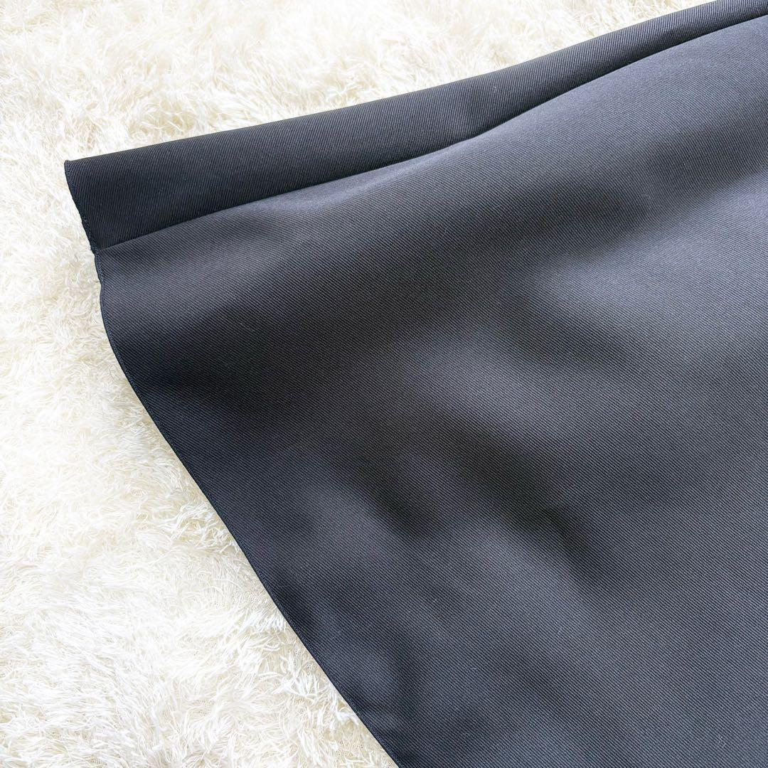 【美品】ルネ　ワンピース　ブラック　34　フレア　Aライン　ひざ丈