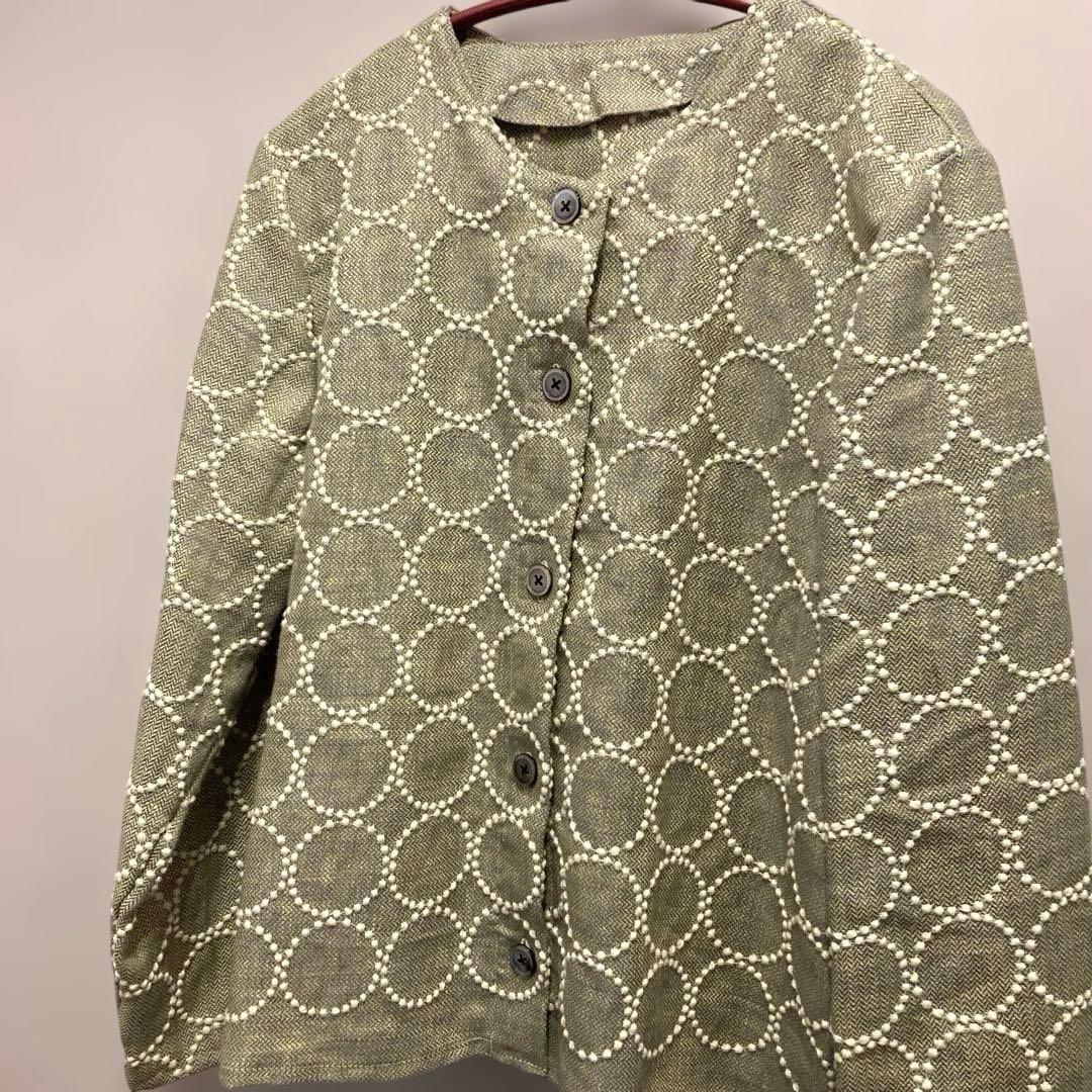 【梅春】ミナペルホネン tambourine 春ジャケット sizeL