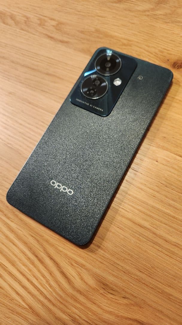 SIMフリー OPPO Reno 11 A ダークグリーン ケース+フィルム付き