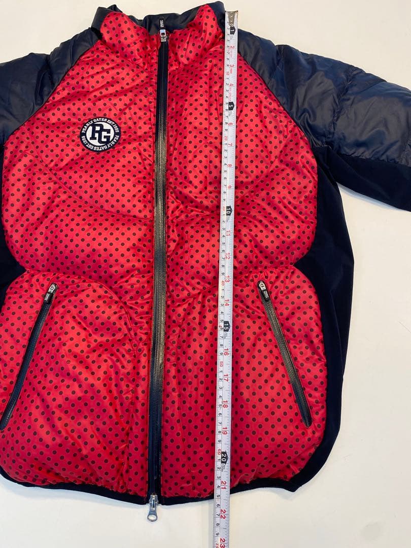 PEARLY GATES ドット柄ダウンジャケット レディースsize M