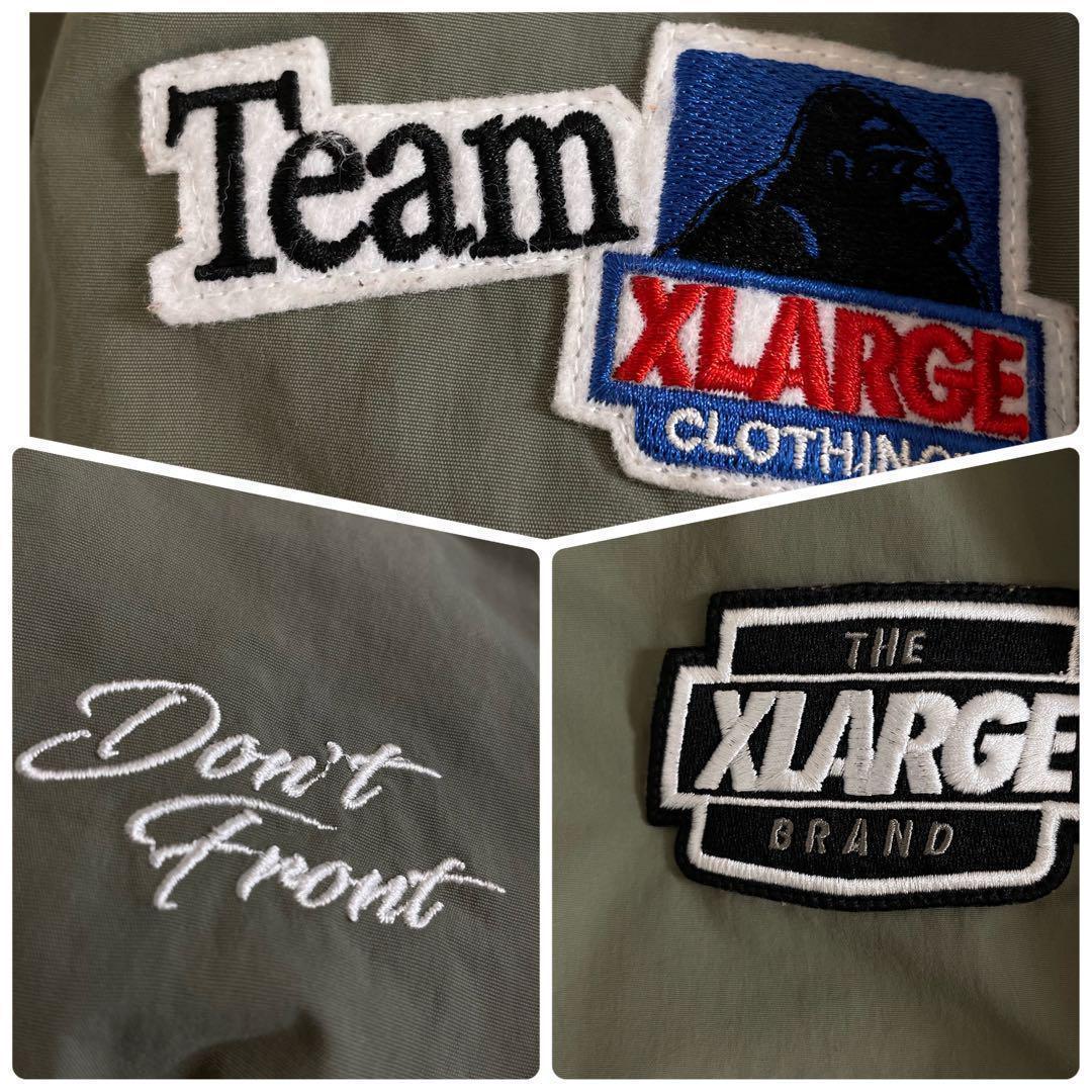 a【即完売モデル】エクストララージ☆ナイロンパファージャケット　カーキ610