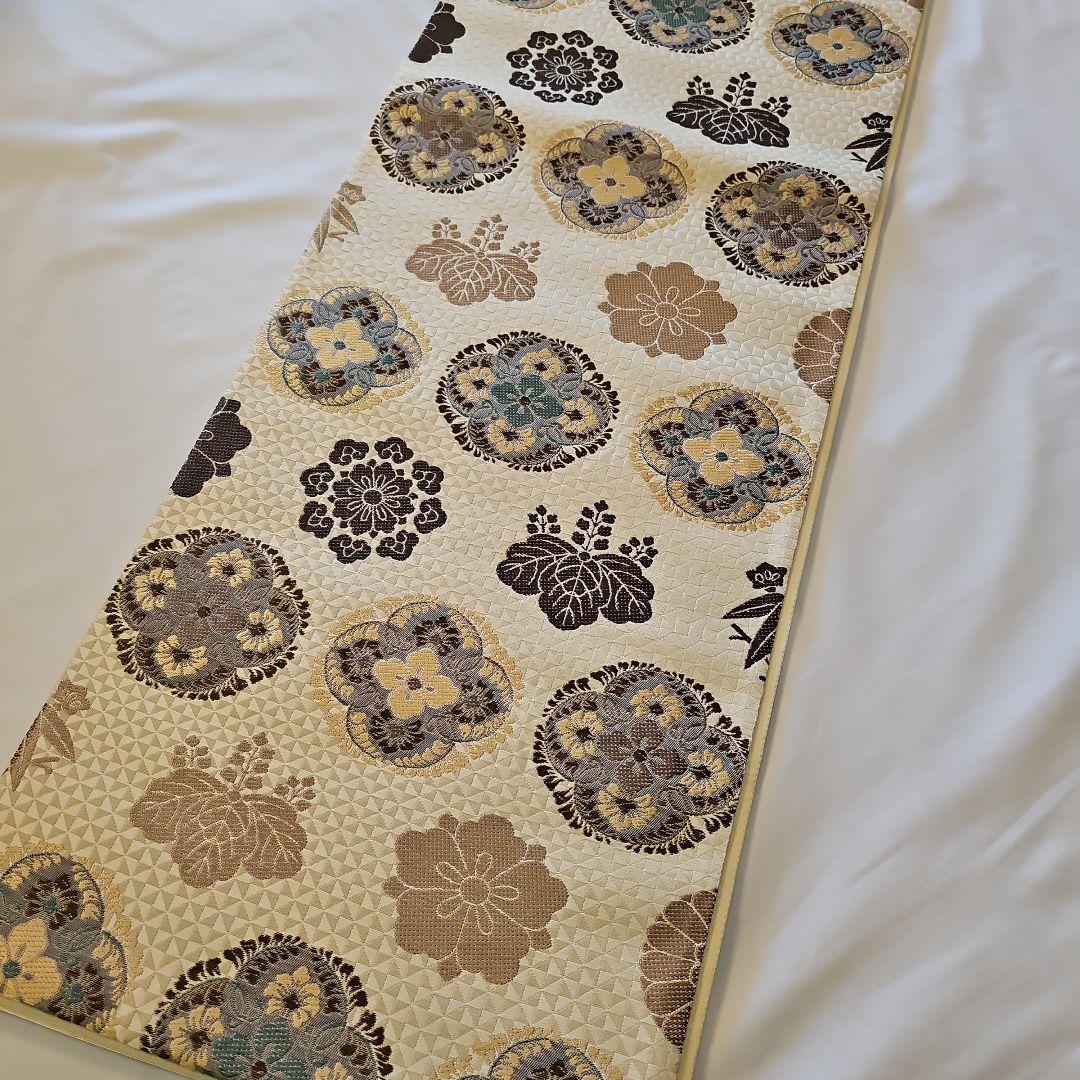 袋帯☆吉祥粋華文☆唐織☆正絹☆鱗模様☆六通☆桐文☆フォーマル