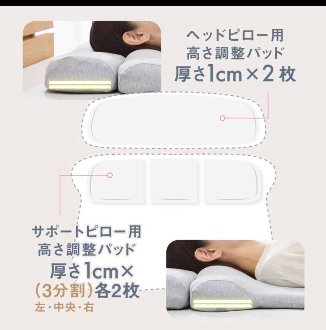 【首と肩と腰がホッとする枕 グランデ】 カルクス