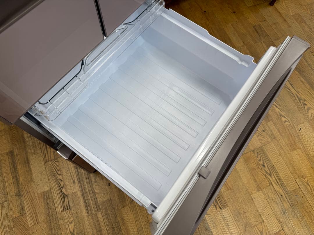 F027 MITSUBISHI ５ドア　冷蔵庫　455L　ガラスドア　右開き