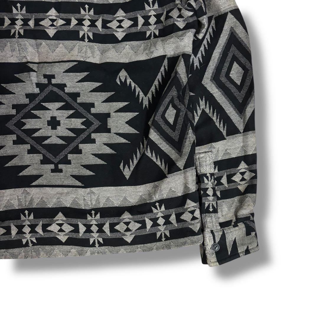 RRL ダブルアールエル ネイティブ柄 ハーフジップ 襟 スウェット アメカジ