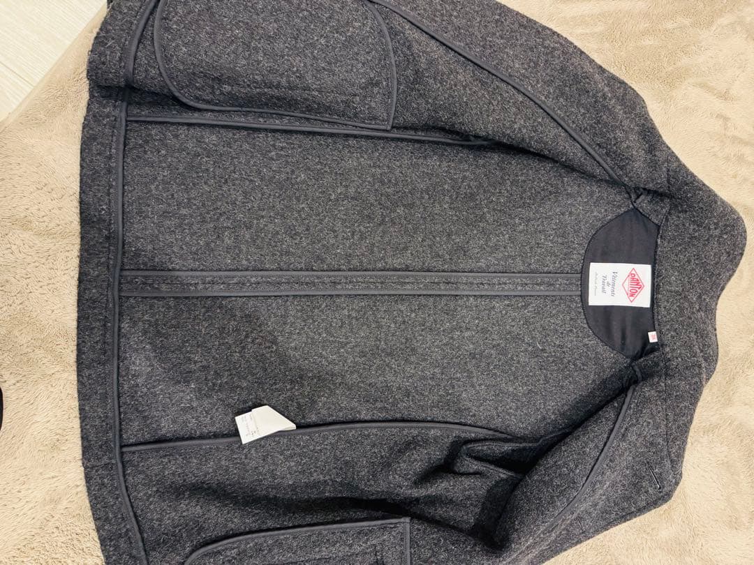 美品】DANTON ダントン ウール混紡 ダッフルコート グレー