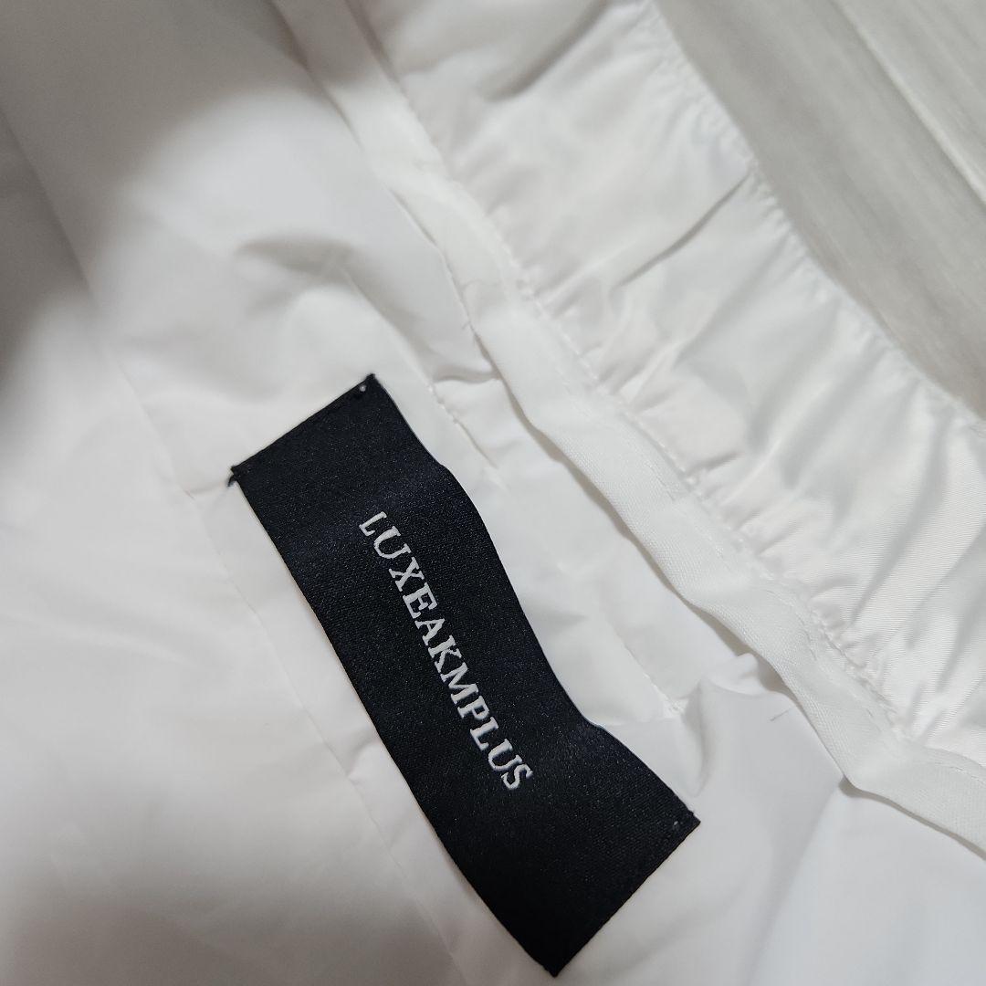 新品未使用☆LUXEAKMPLUS☆ゴルフサイドロゴ中綿セットアップM黒白