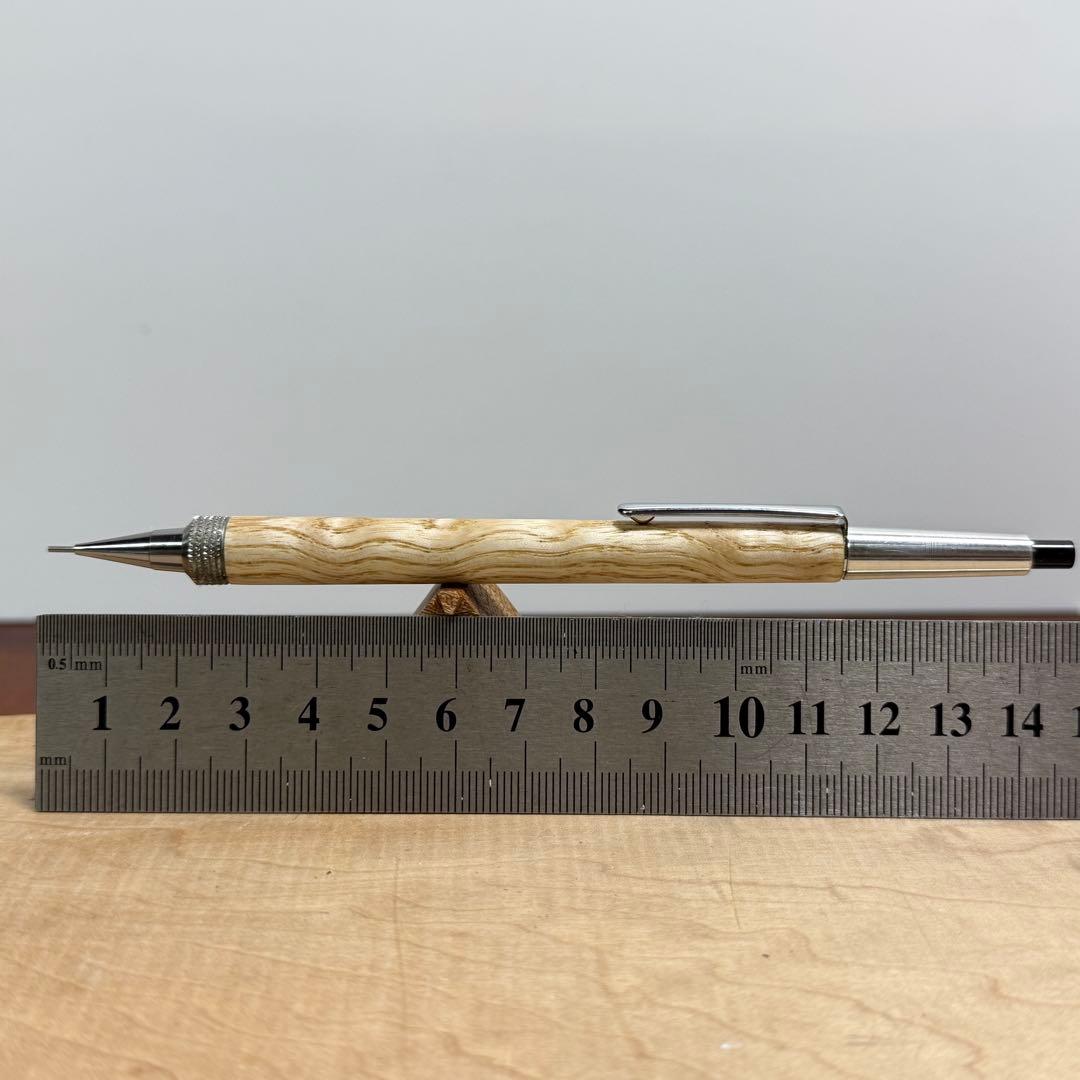 129タモ少し玉杢　PG-5用カスタム木軸　低重心Rタイプローレット