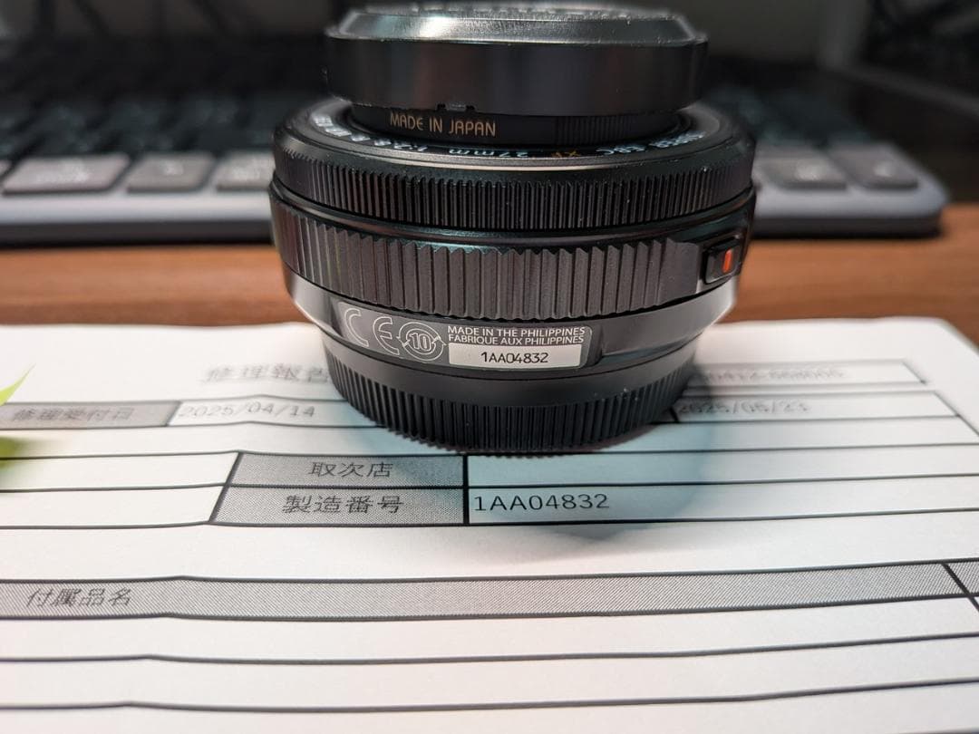 美品 FUJIFILM XF27mmF2.8 R WR レンズ