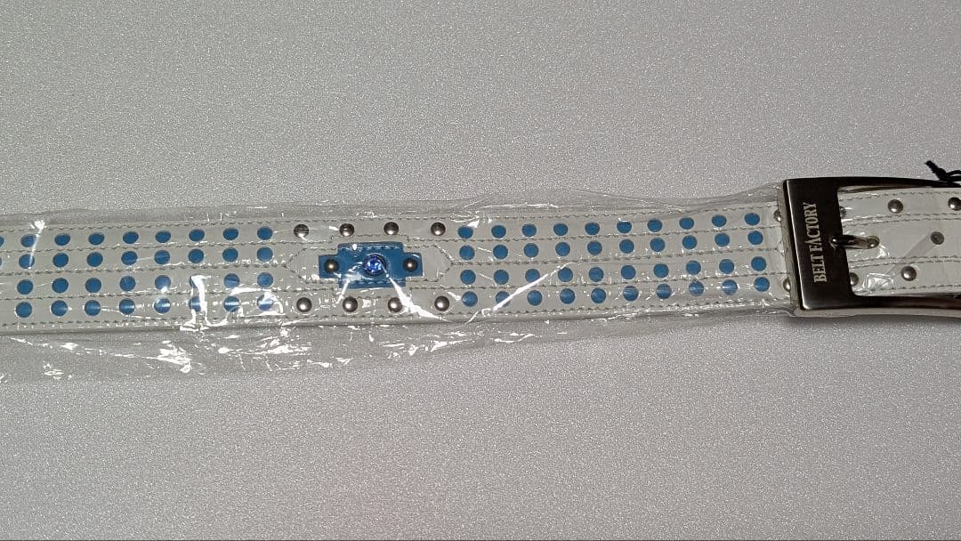 BELT FACTORY ホワイト ゴルフベルト フリーサイズ P-03sp.A