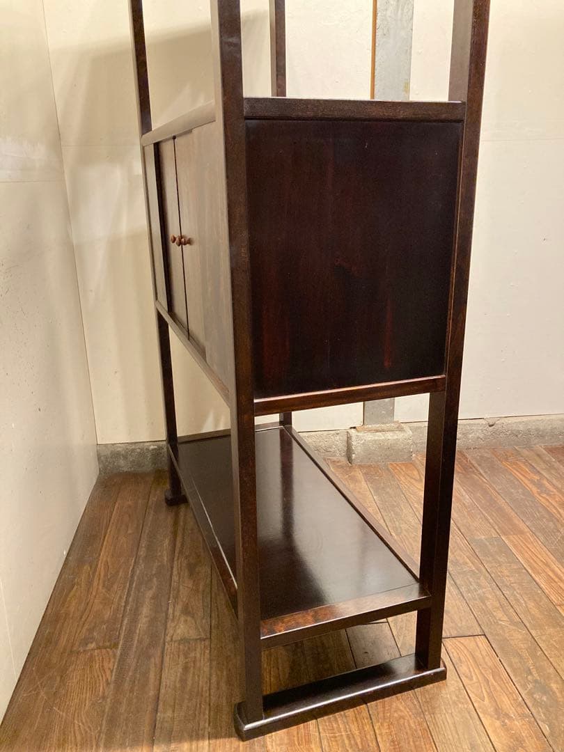 松本民芸家具 506型 朝鮮棚 ミズメザクラ 茶棚 飾り棚 李朝 アンティーク