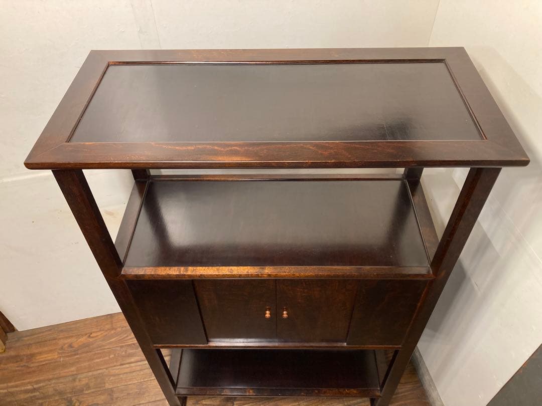 松本民芸家具 506型 朝鮮棚 ミズメザクラ 茶棚 飾り棚 李朝 アンティーク