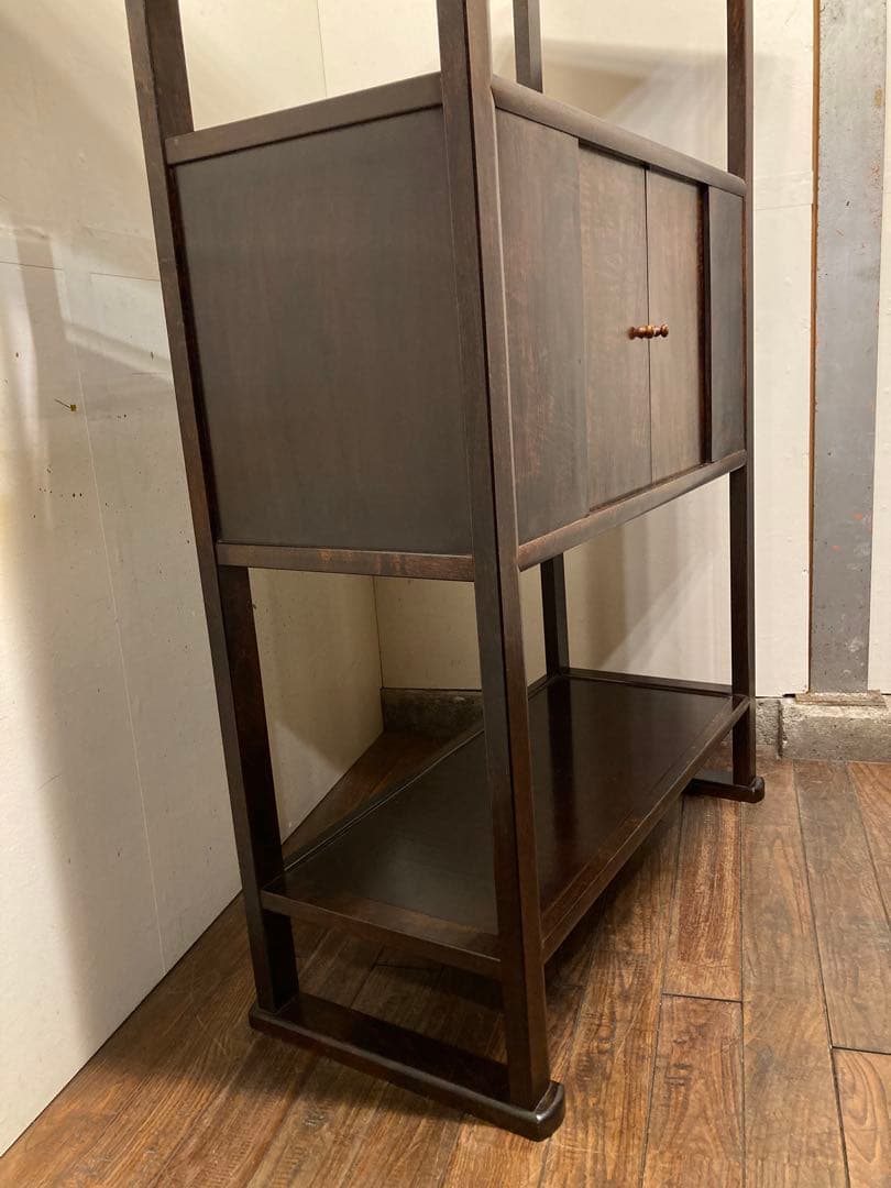 松本民芸家具 506型 朝鮮棚 ミズメザクラ 茶棚 飾り棚 李朝 アンティーク