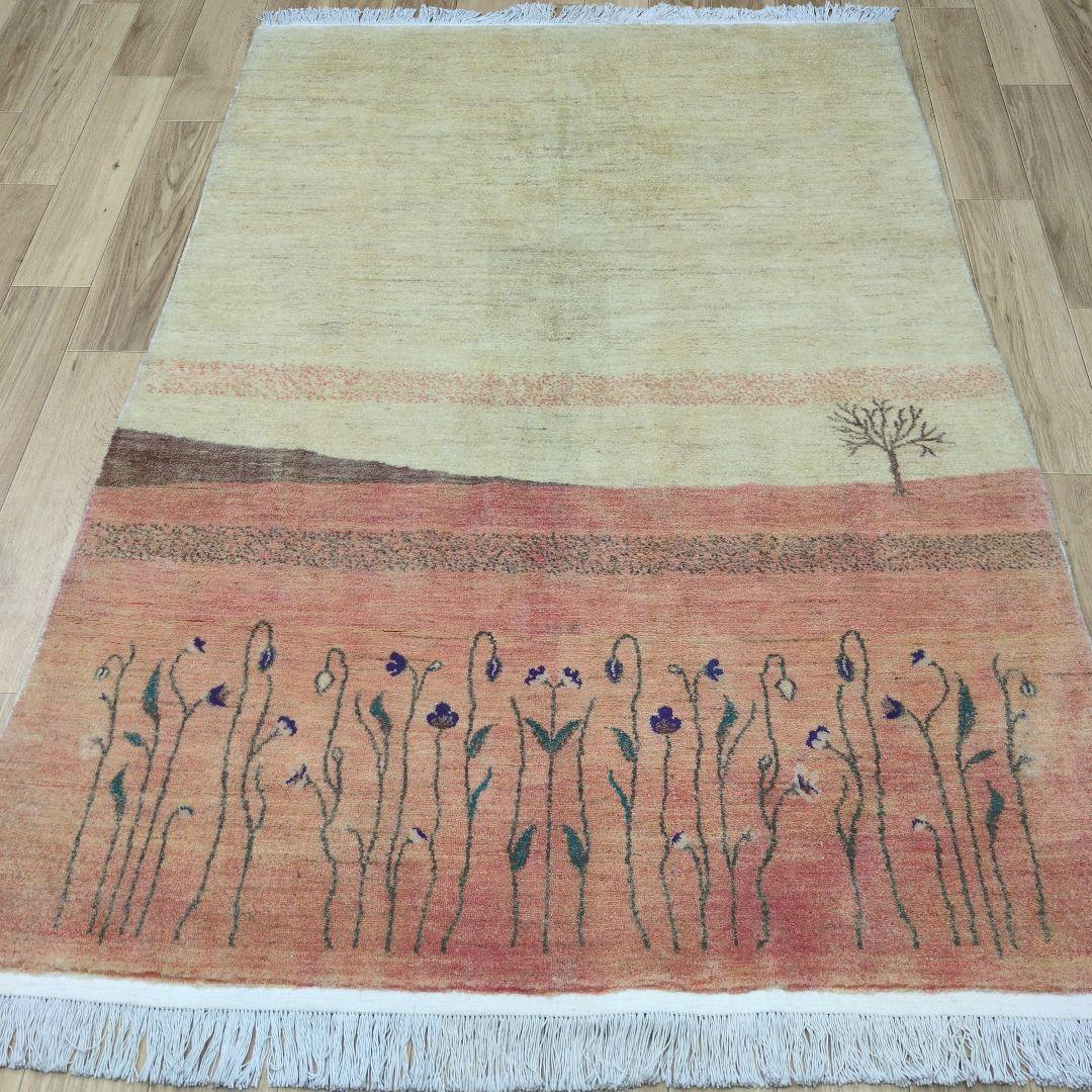 ペルシャ絨毯　ギャッベ　新品　190x135 cm 特別価格　40％引き‼