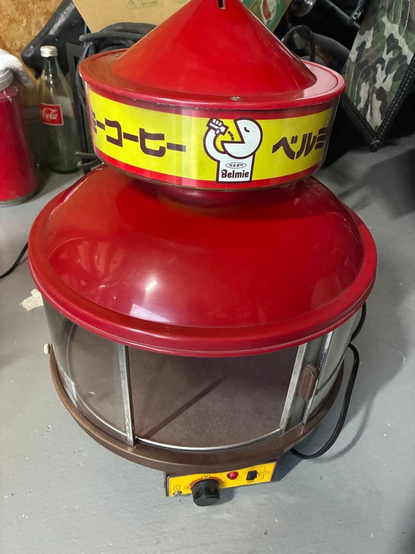 ベルミー コーヒーロースター 赤　レトロ