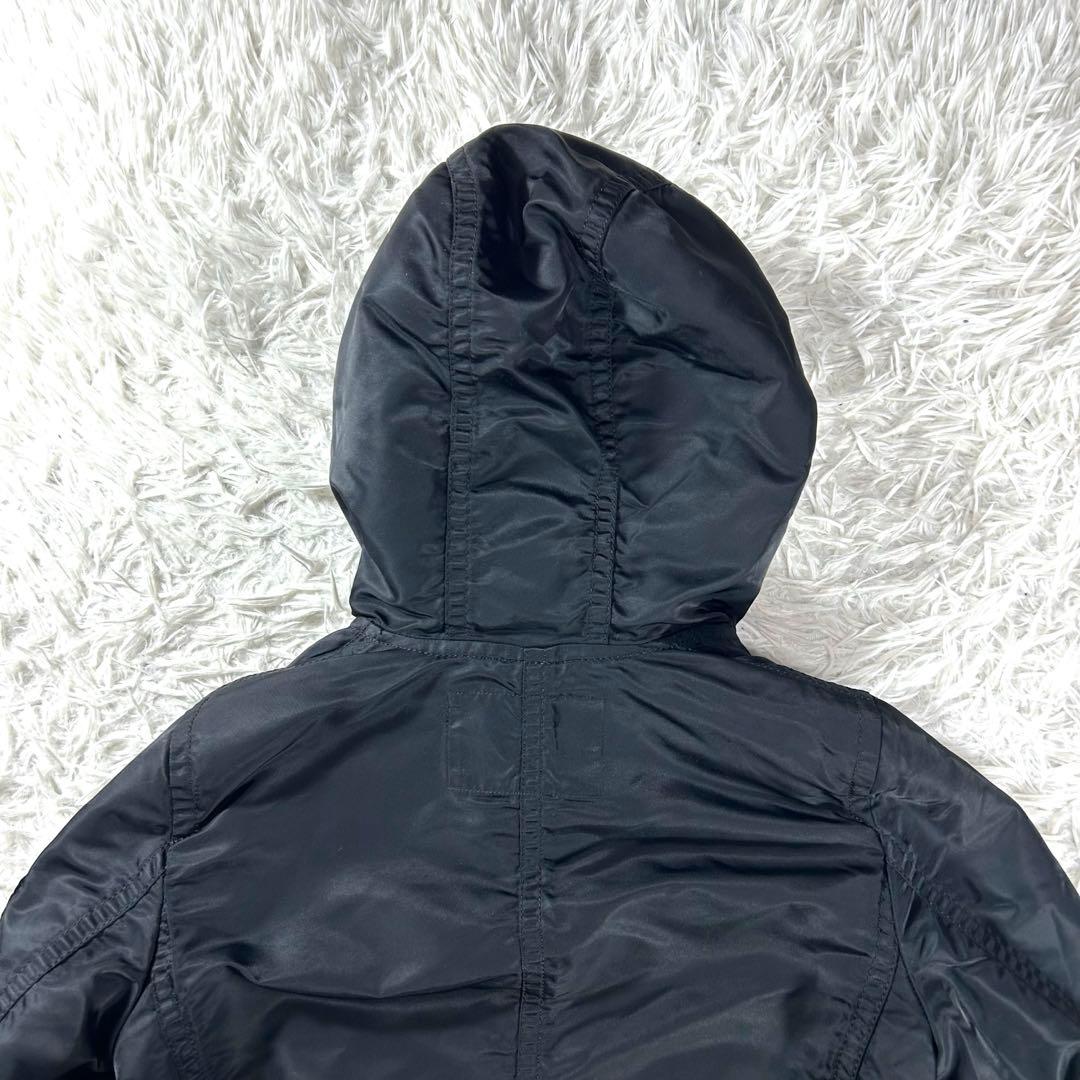 美品✨BURBERRY BLUE LABEL モッズコート　ノバチェック　M 黒