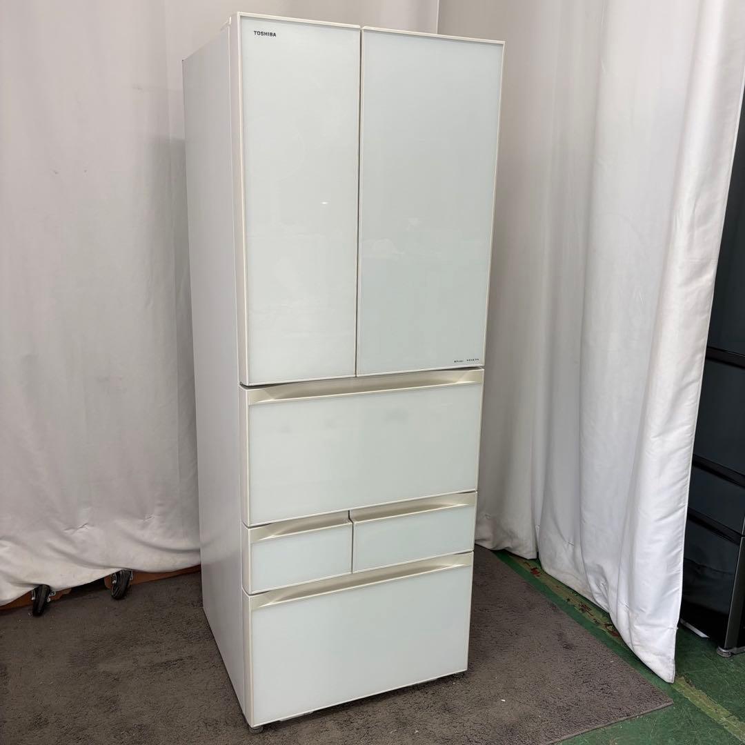 857　東芝　冷蔵庫　大型　500-600ℓ　真ん中野菜室　安い　中古　設置無料