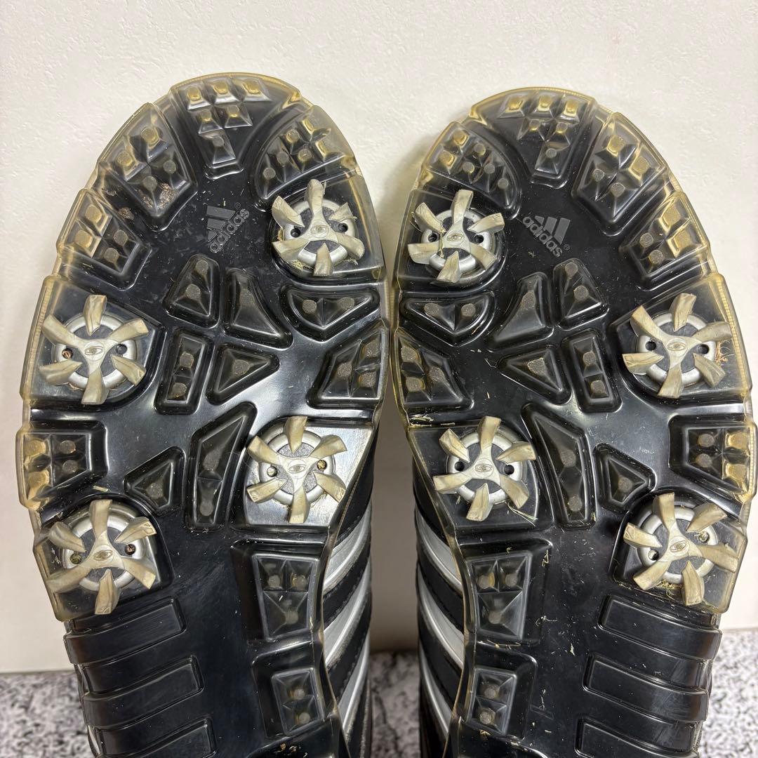 adidas ゴルフシューズ　メンズ　ダイヤル式　黒　アディダス　25.5