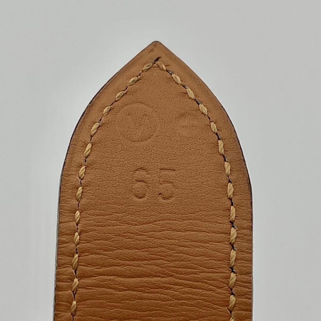 HERMES エルメス　ベルト　レザー　シェーヌダンクル　◯V刻印　65