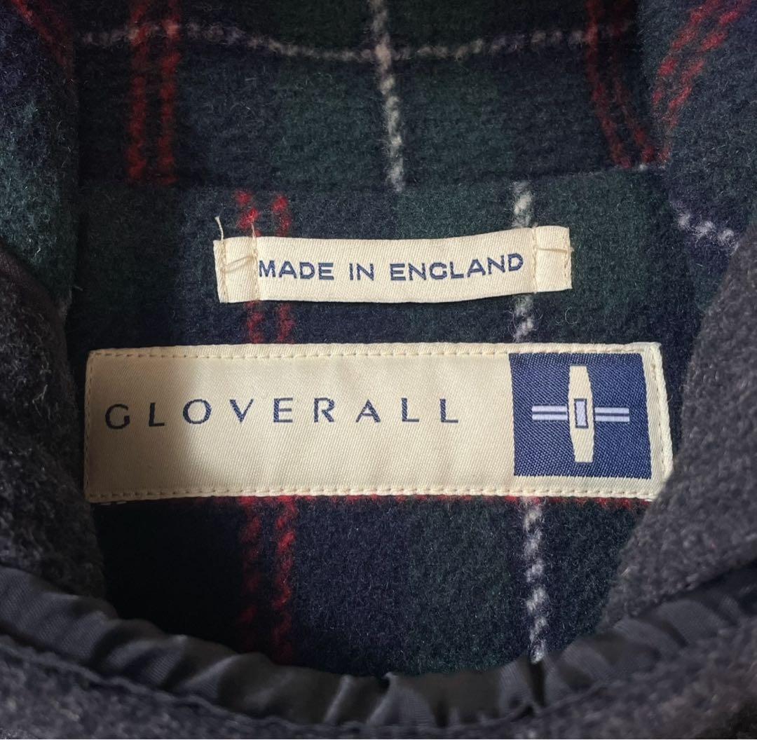GLOVERALL ダッフルコート チャコール 英国製 ユニセックス フード
