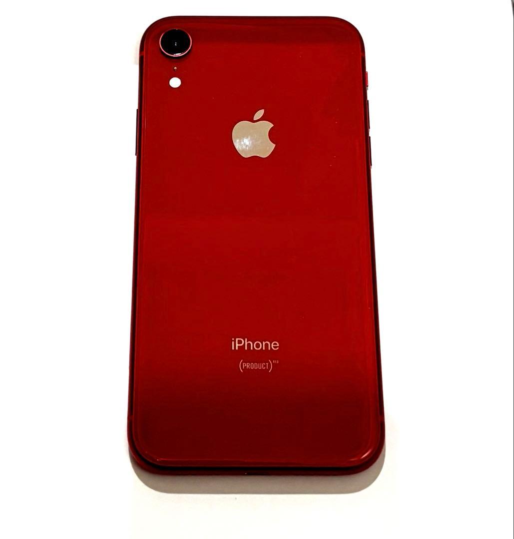 iPhone XR 256GB 赤 バッテリー100% 最新iOS おまけ•箱有