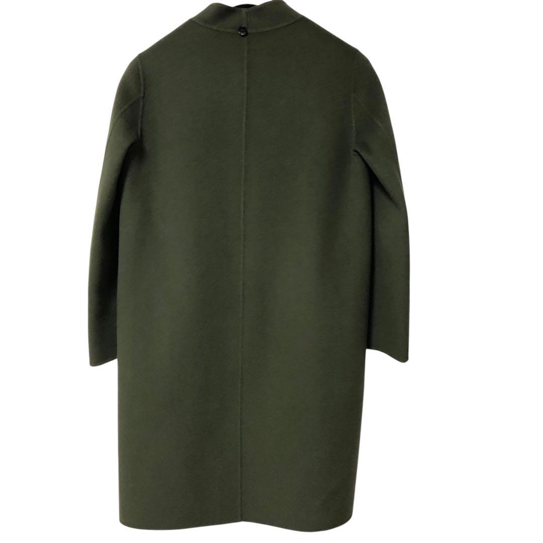MaxMara MARELLA マフラー付 ノーカラーコート M ウール 高級