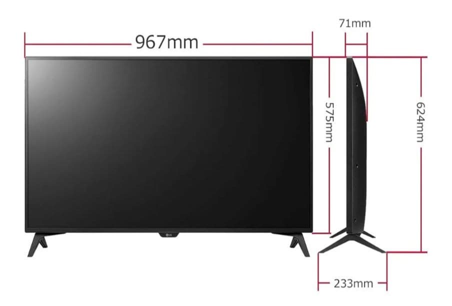 モニター4K対応42.5インチIPS LG 43UN700T-B