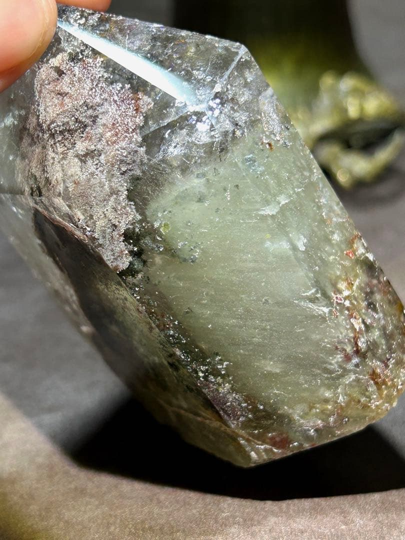 ⭐️別格高級品！帝王秘宝！ガーデンクォーツ　六角柱　原石