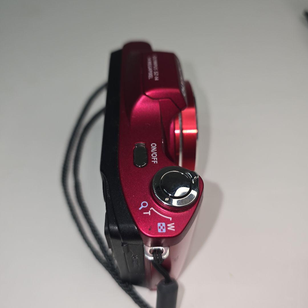 OLYMPUS 赤 デジタルカメラ 光学ズーム