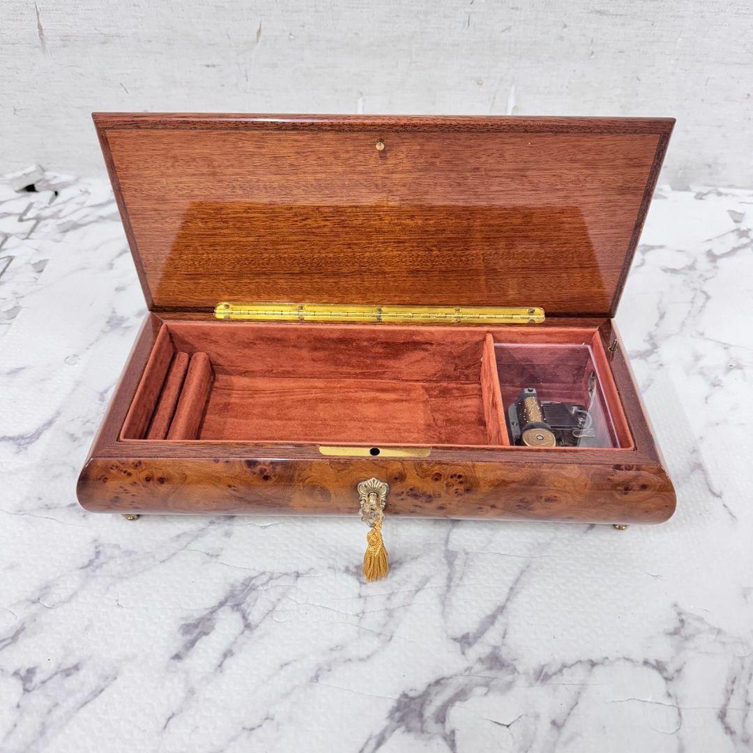 21080 オルゴール　ジュエリーボックス　小物入れ　イタリア製　アンティーク