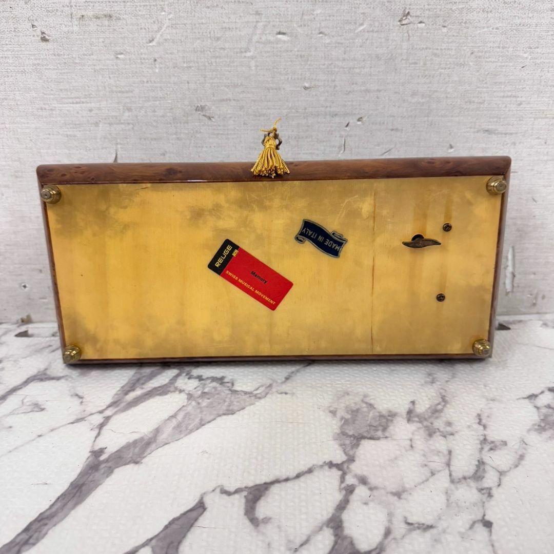 21080 オルゴール　ジュエリーボックス　小物入れ　イタリア製　アンティーク