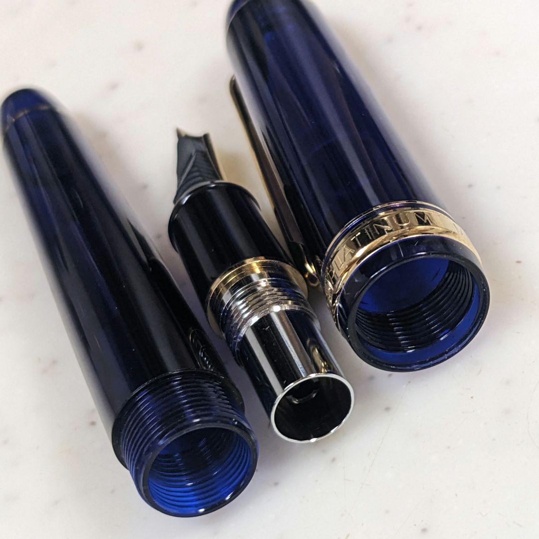 プラチナ万年筆 # 3776 CENTURY 14k シャルトルブルー