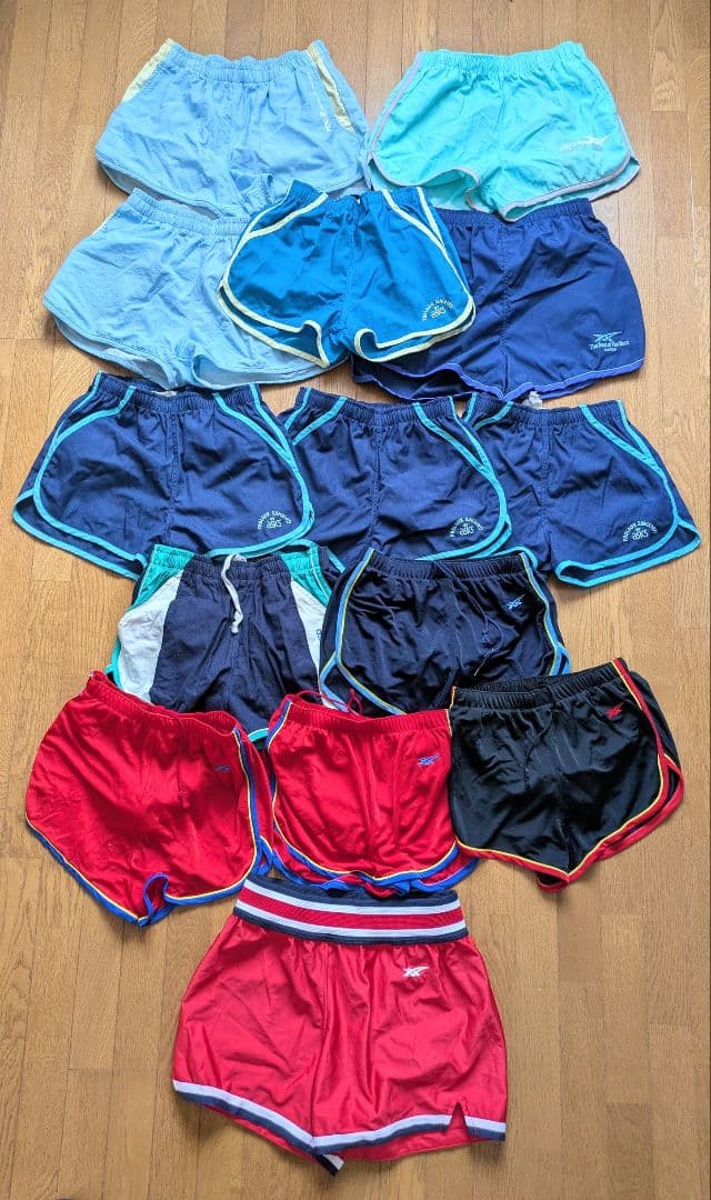 『衝撃のまとめ売り』ヴィンテージ　asics スポーツパンツ 展示品14点セット