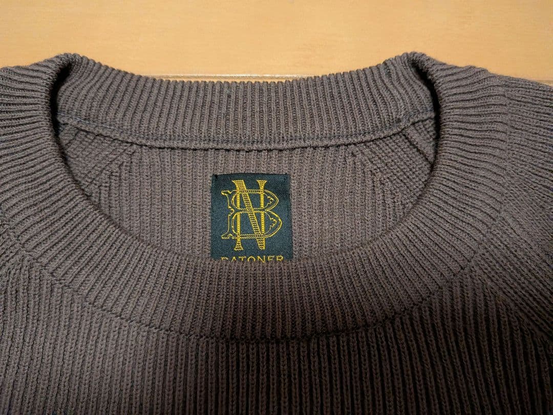 極美品バトナー HARD TWIST WOOL CREW NECK　検オーラリー