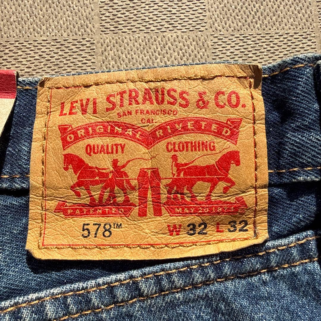 Levi's 578 c-boy 濃紺バギージーンズワイドデニムブルー32/32