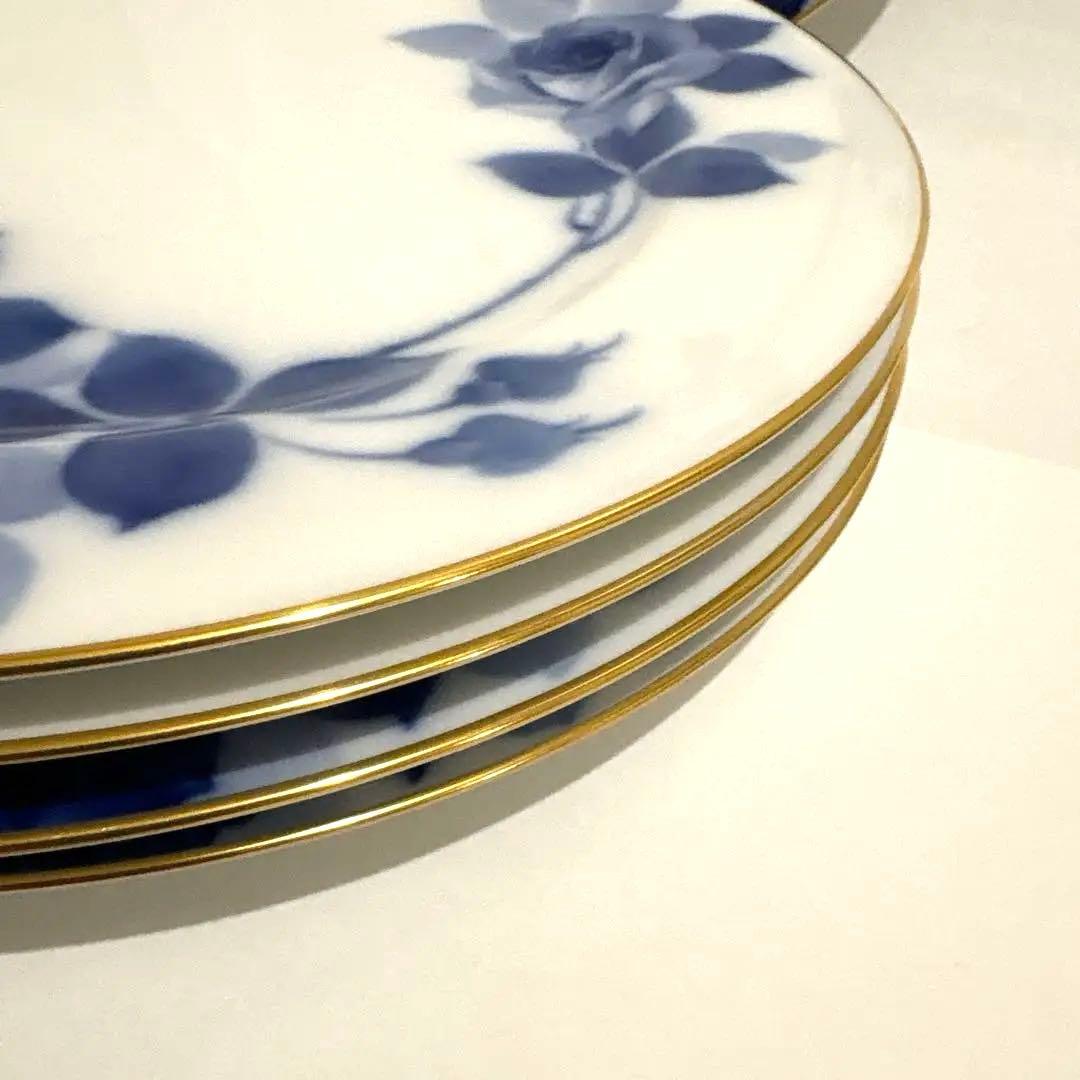 大倉陶園 ブルーローズ (8011) 26cm ミート皿　5枚セット