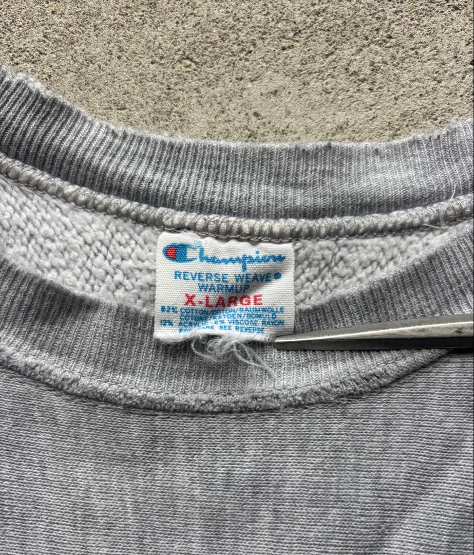 80s チャンピオン スウェット前期 ステンシル ビンテージ 襤褸